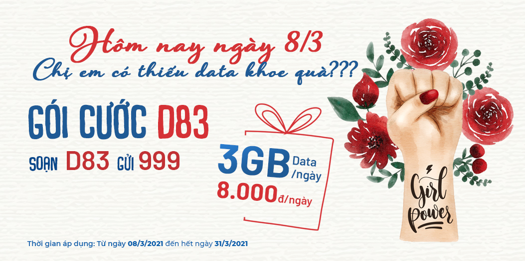 MobiFone khuyến mại nhân ngày Quốc tế Phụ nữ 8 tháng 3